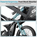 OUXI GT2000 Electric Dirt Bike for Adults, 3000W Peak Electric Motorcycle, 37MPH Electric Bike, 48V 30ah Battery, 85+Miles Mountain Bike, 24" Fat Tire Ebike, Hydraulic Brakes, Full Suspension, UL2849