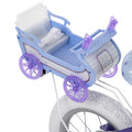 Frozen Bike with Doll Carrier Sleigh for Girl'S, 12 In., White and Purple by Huffy