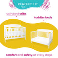 Premium Memory Foam Hypoallergenic Infant Crib Mattress and Toddler Bed Mattress with Waterproof Bamboo Cover. Flip Dual Stage System - 27.5x 52 x 5.5