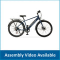 Concord 27.5" Step - Over Electric Commuter Bike, 36V, Gray, Fits Riders 5'1" - 6'1", Adult, Unisex