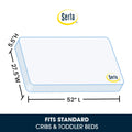 Serta Perfect Sleeper Comfort Deluxe 2 - Stage Crib and Toddler Mattress - 220 Inerlocking Coils - GREENGUARD Gold Certified - Certipur - US - Made in USA - Lifetime Warranty