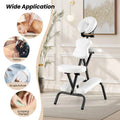 Portable Lightweight Massage Chair, PU Leather Tattoo Spa Chair with Thickened Sponge & Carrying Bag, Folding Travel Chair for Massage Therapy