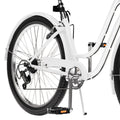 Uforic24'' Beach Cruiser Bike, 7 - Speed, Step - Through Bicycle for Men & Women, Steel Frame, Mint Green