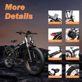 Dual Motor PEAK 3000W Electric Bike for Adults, 31mph 48V 23ah Electric Bicycle, 26" Fat Tire Mountain Bike UL2849